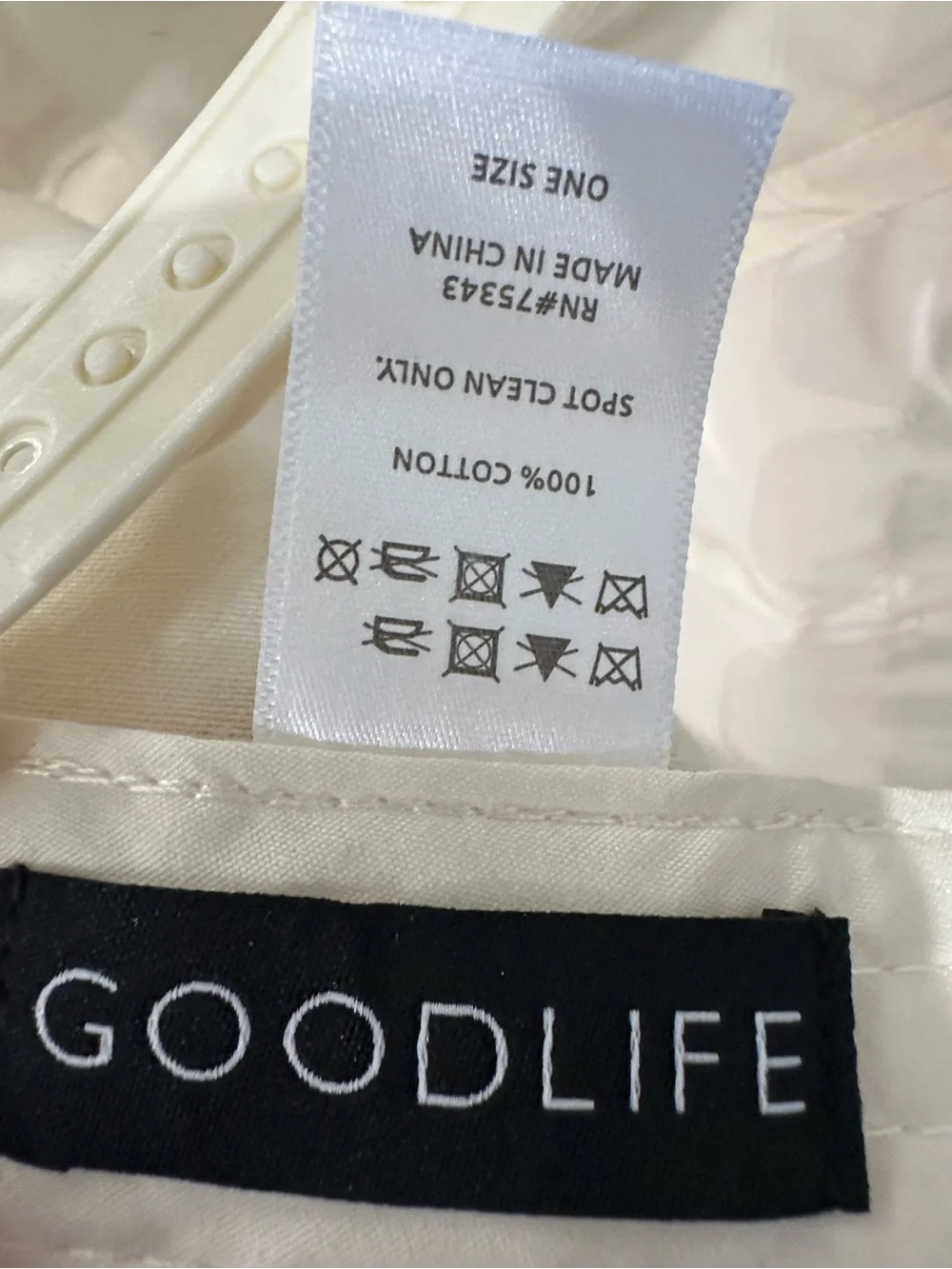 Goodlife Two-Tone New York Cap in Cream & Brown